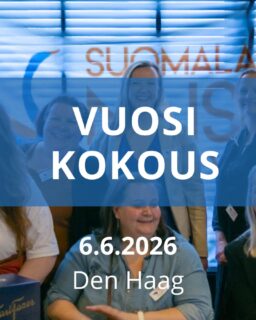 KOKOUSKUTSU

Vuosikokouksessa päätetään vuosi 2026 ja muodostetaan uusi toimikunta tulevalle vuodelle. Tule mukaan kuulemaan lisää, jos sinua kiinnostaisi järjestää meidän kanssa yhtä vuoden parhaista tapahtumista!

MITÄ
Suomalaisen Naisen Päivät -säätiön vuosikokous
MILLOIN
Lauantaina 6.6. klo 11
MISSÄ
Brasserie WW (Van Hogenhoucklaan 35, Den Haag)

Ilmoitathan osallistumisestasi snpkomitea@gmail.com lauantaihin 30.5. mennessä niin osaamme varautua tuloosi.

TERVETULOA!